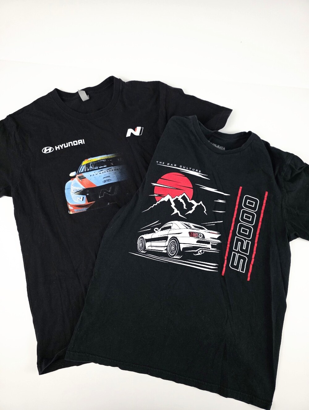 Bundle Car Racing Shirts Black Graphic T Medium Hyundai S2000 Car Culture Casual